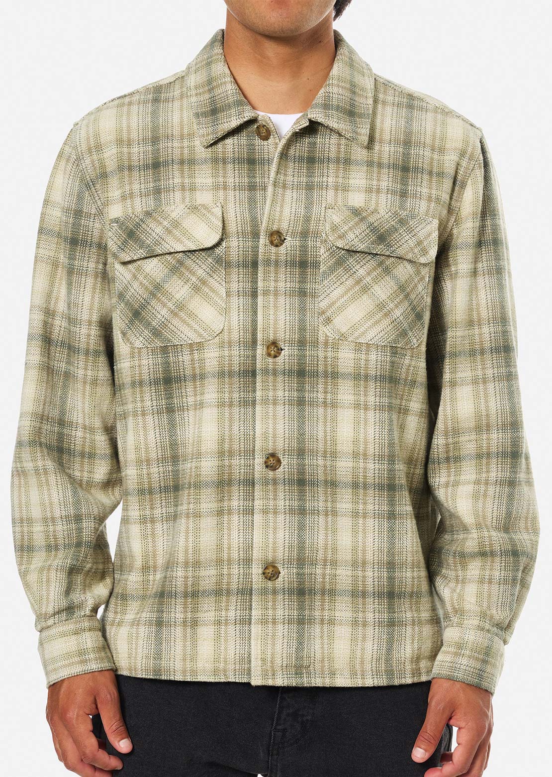 Katin Men's Shiloh Flannel Button Up Shirt Moss