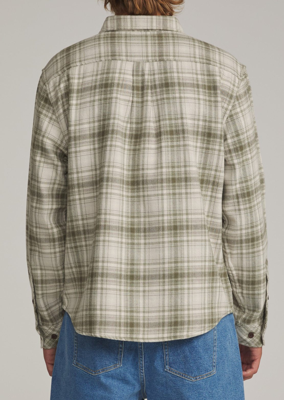 Katin Men's Sierra Flannel Button Up Shirt Light Olive