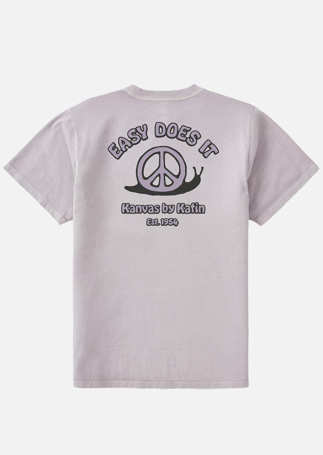 Katin Men's Snail T-Shirt Light Lavender Pigment