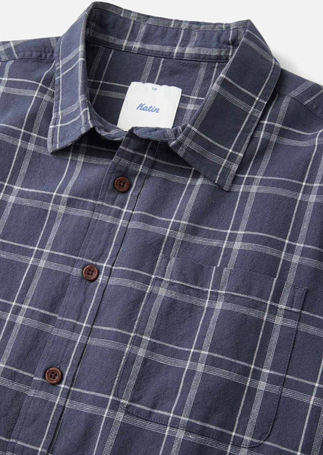 Katin Men's Tack Button Up Shirt Washed Blue
