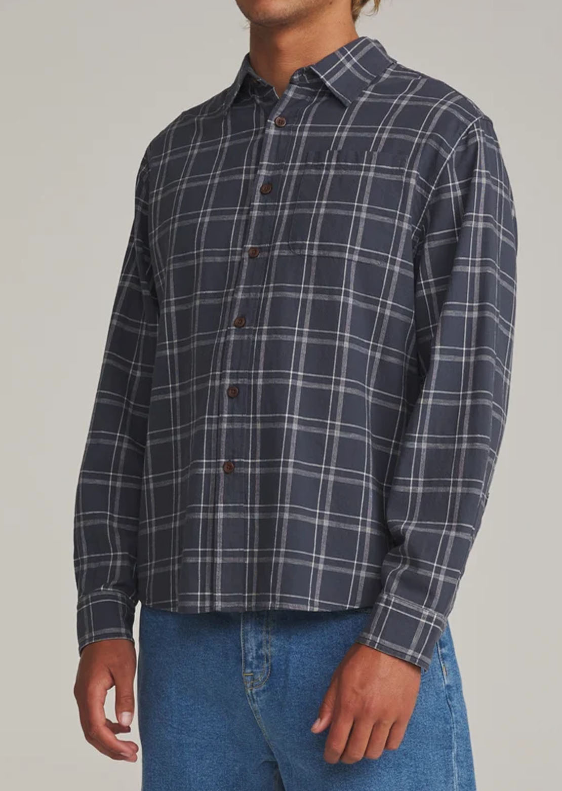 Katin Men's Tack Button Up Shirt Washed Blue