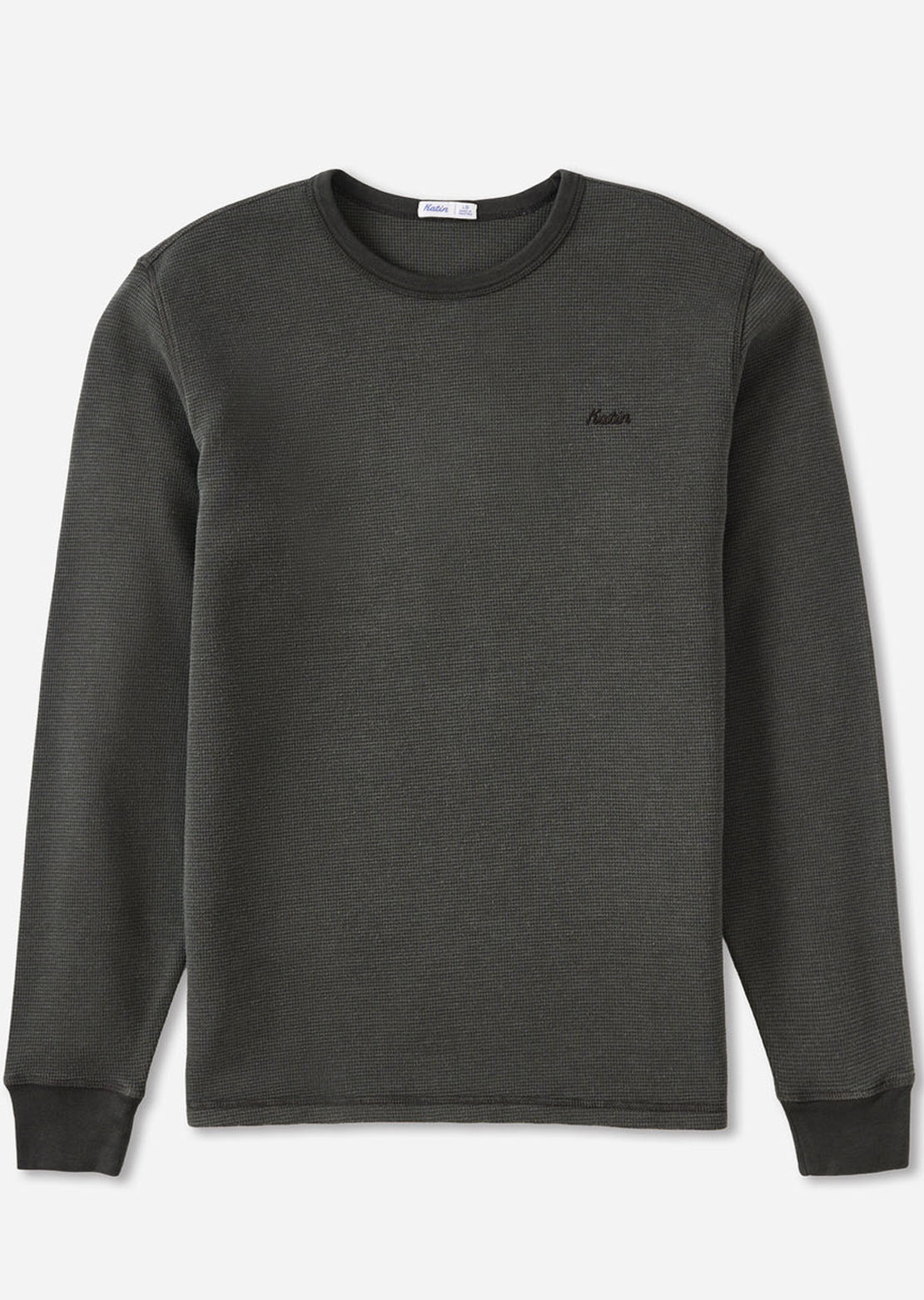 Katin Men's Therman Thermal Sweater Black Vintage Wash