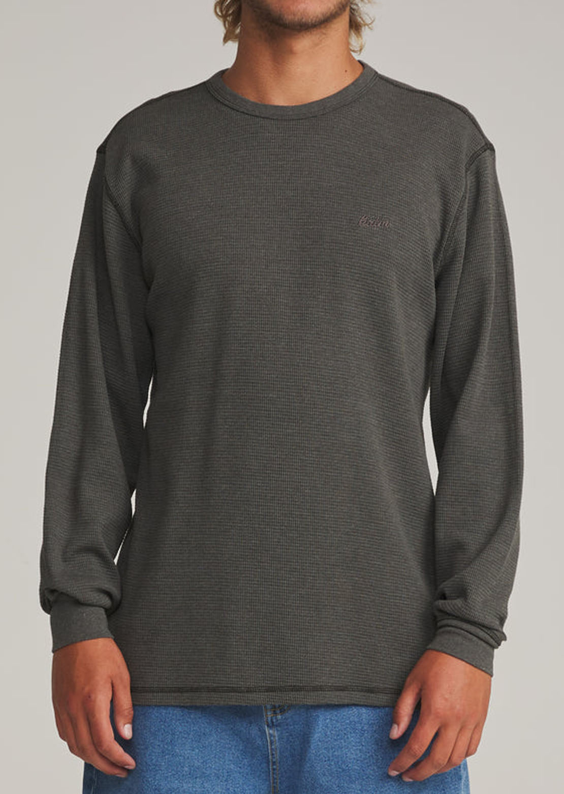 Katin Men's Therman Thermal Sweater Black Vintage Wash