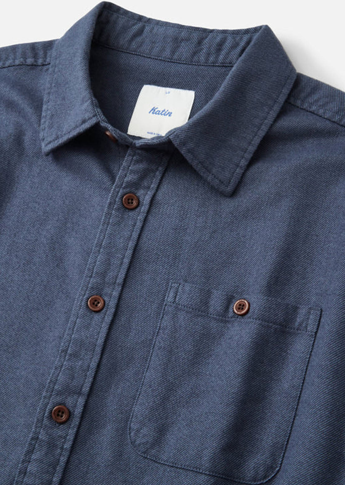 Katin Men's Twiller Flannel Button Up Shirt Tempest Blue