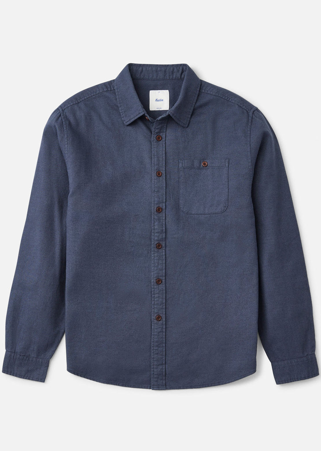 Katin Men's Twiller Flannel Button Up Shirt Tempest Blue