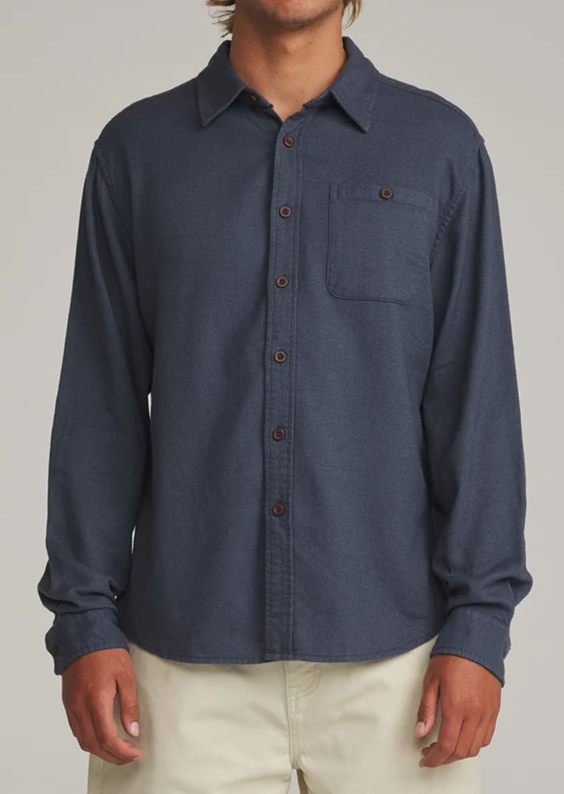 Katin Men's Twiller Flannel Button Up Shirt Tempest Blue