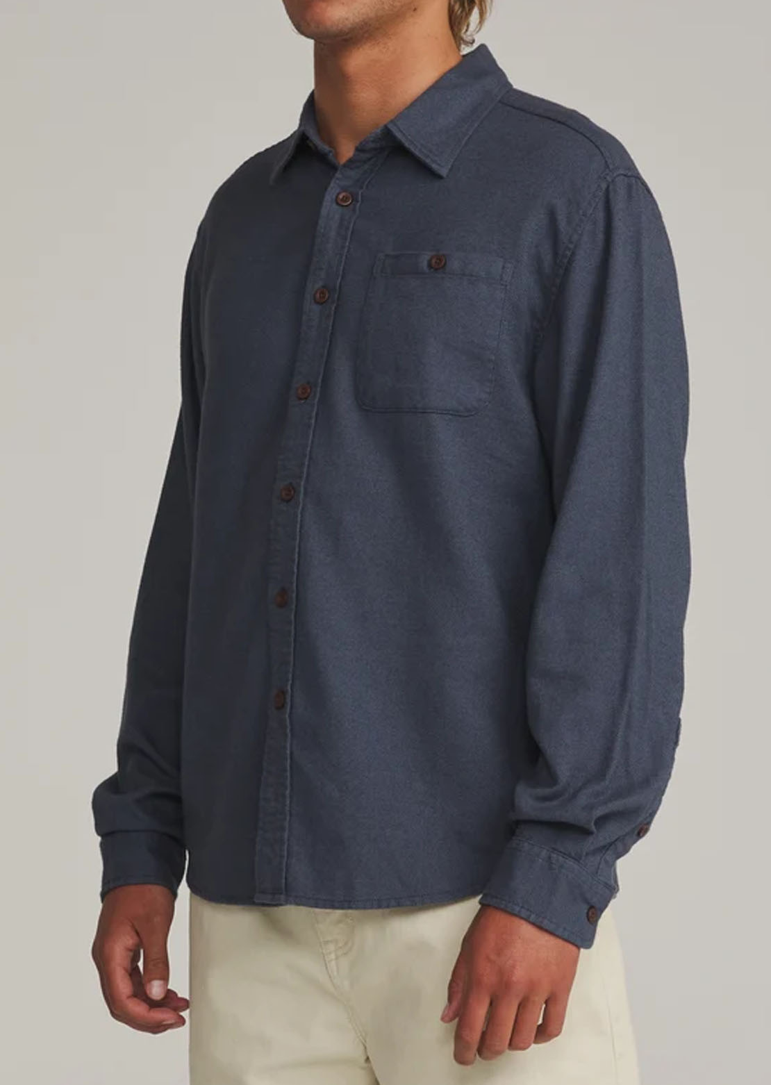 Katin Men's Twiller Flannel Button Up Shirt Tempest Blue
