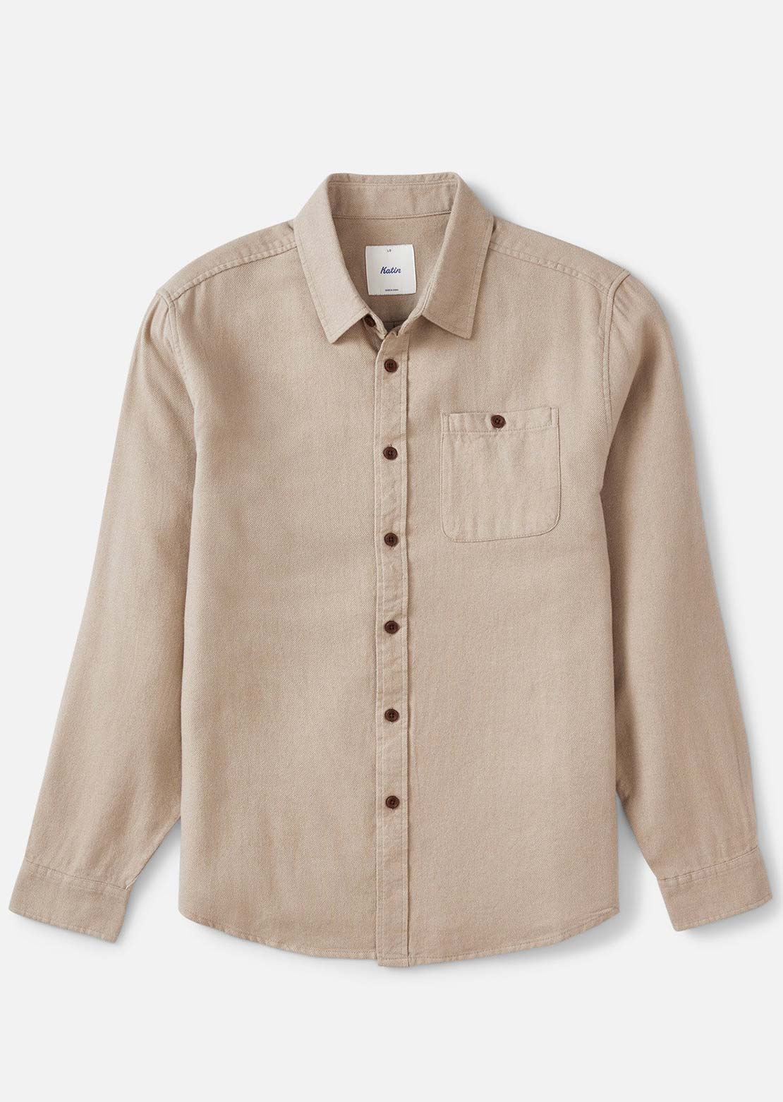 Katin Men's Twiller Flannel Button Up Shirt Mineral Gray