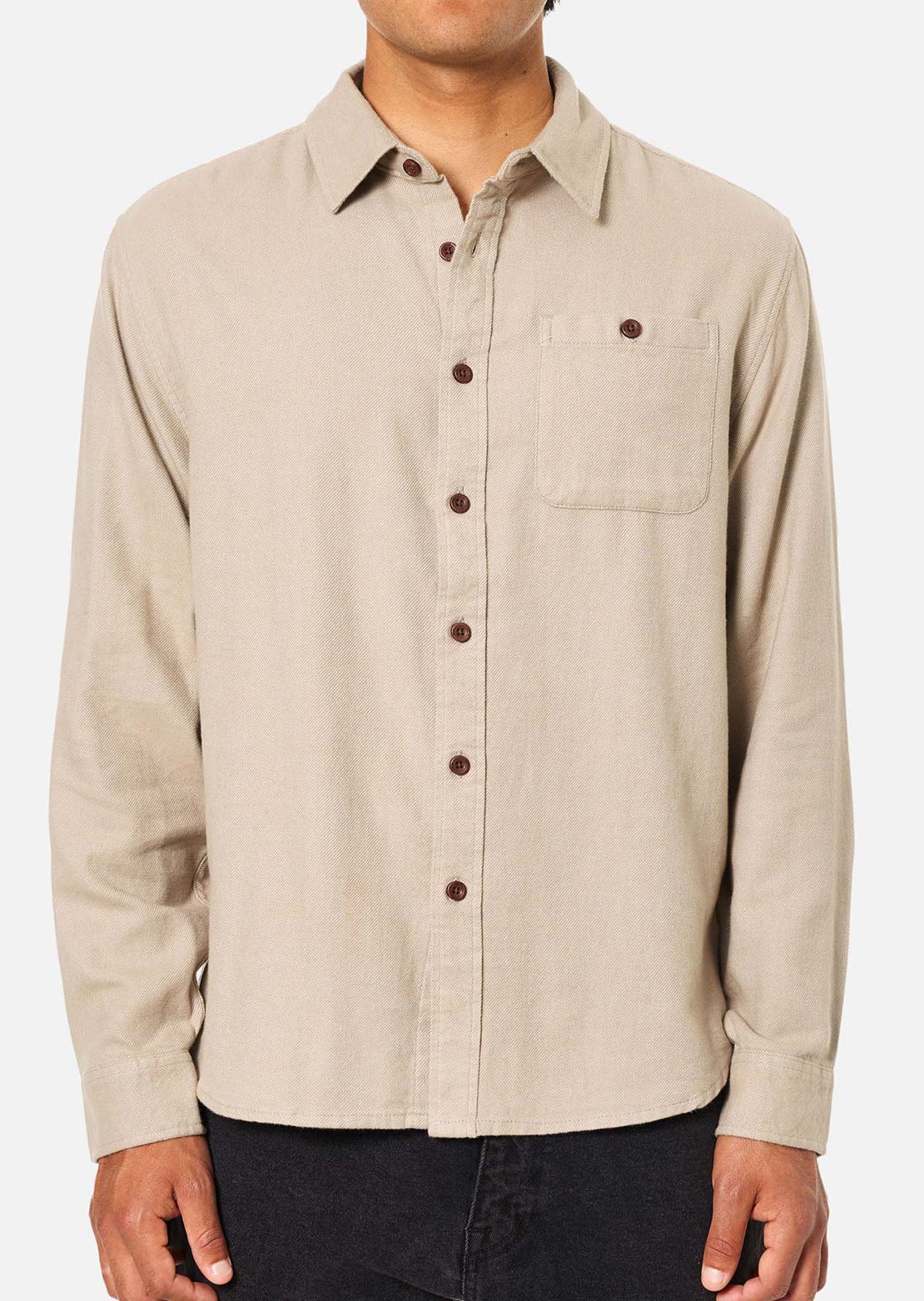 Katin Men's Twiller Flannel Button Up Shirt Mineral Gray