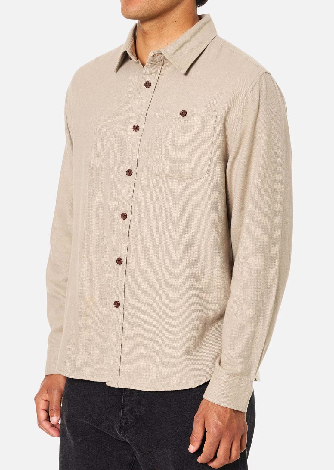 Katin Men's Twiller Flannel Button Up Shirt Mineral Gray
