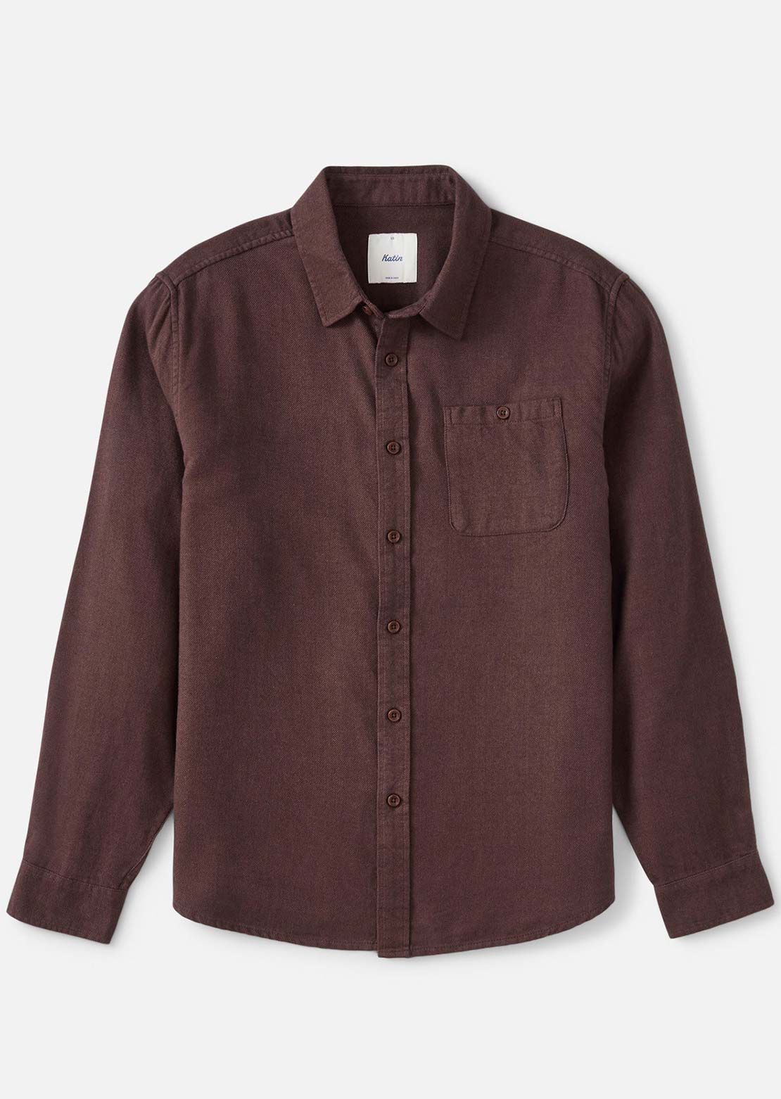 Katin Men's Twiller Flannel Button Up Shirt Plum