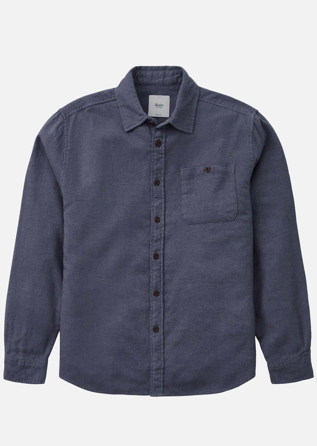 Katin Men's Twiller Flannel Button Up Shirt Navy