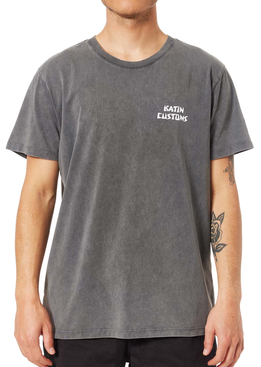 Katin Men's Venice T-Shirt Black Sand Wash