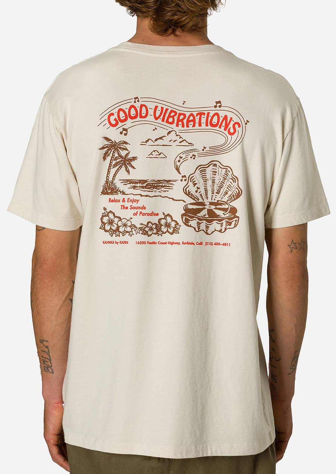 Katin Men's Vibrations T-Shirt Vintage White