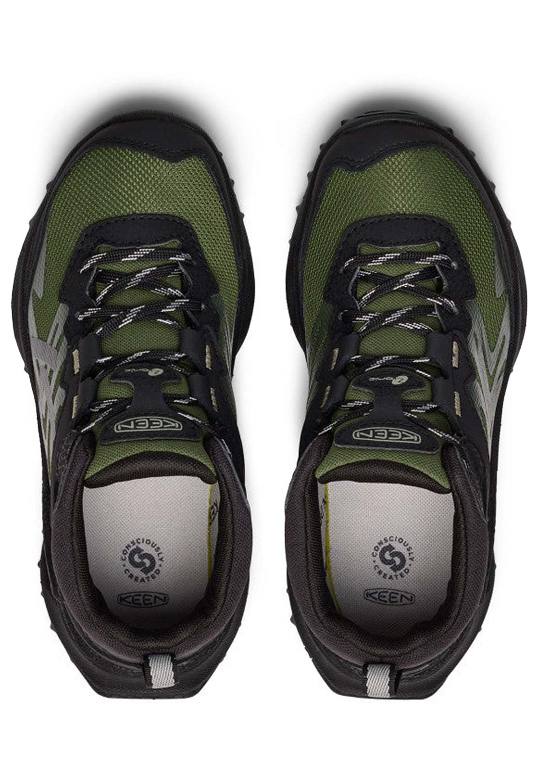 Keen Junior Zionic Mid Waterproof Shoes Black/Bronze Green