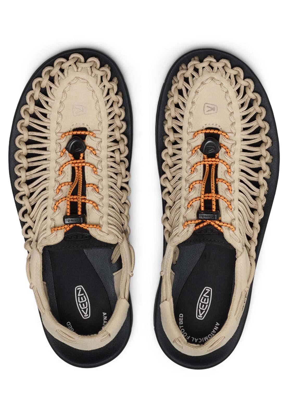 Keen Men's Uneek Shoes Safari/Orange Peel