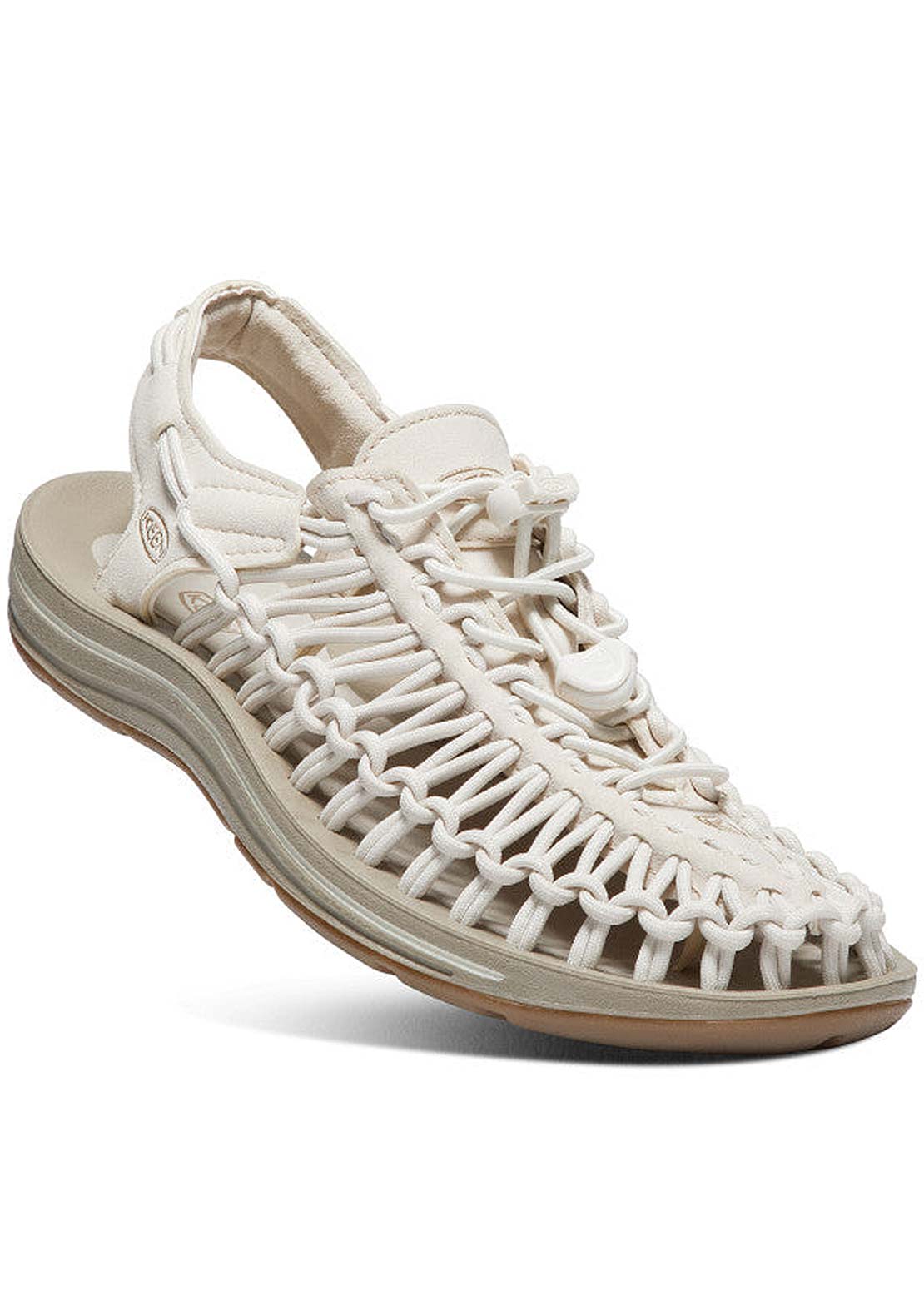 Keen Women's Uneek Shoes White Cap/Cornstalk