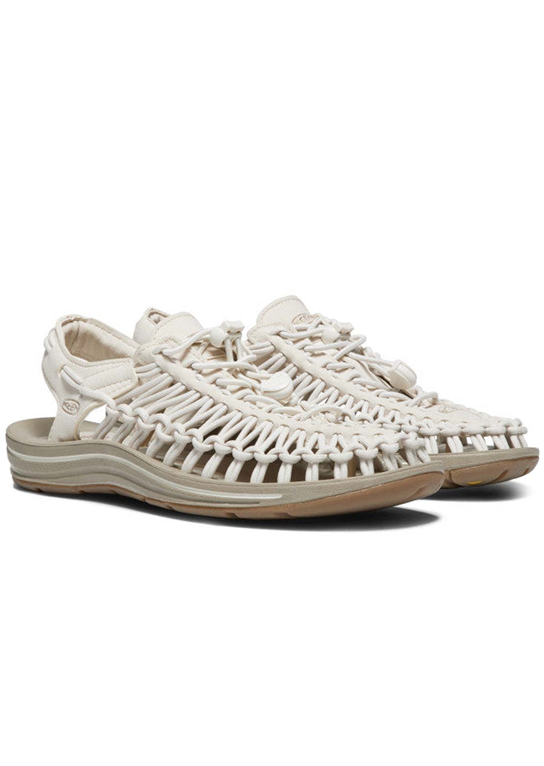 Keen Women's Uneek Shoes White Cap/Cornstalk