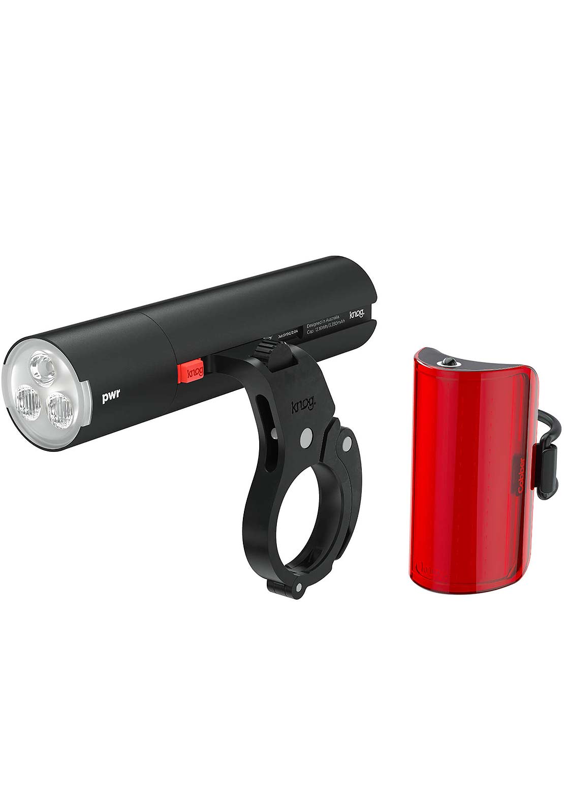 Knog PWR Road 700 & Mid Cobbler Light Set with Computer Mount