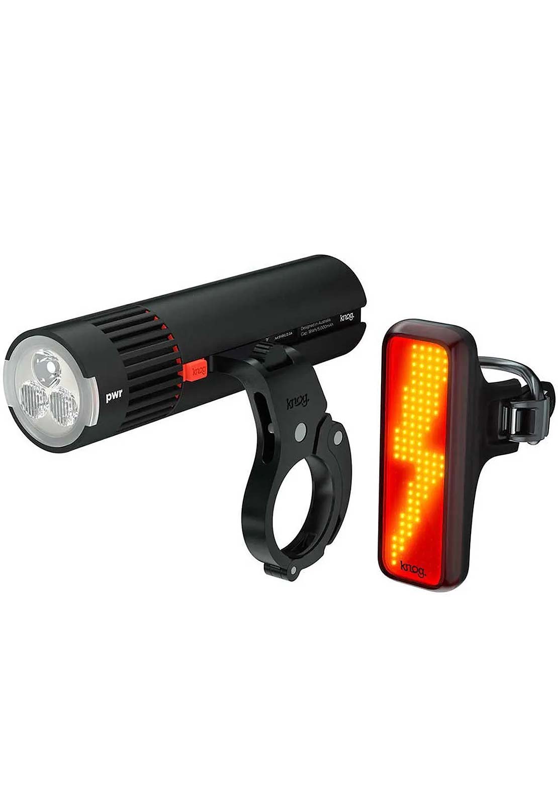 Knog PWR Trail 1100L & Blinder V Bolt USB Rechargeable Light Set
