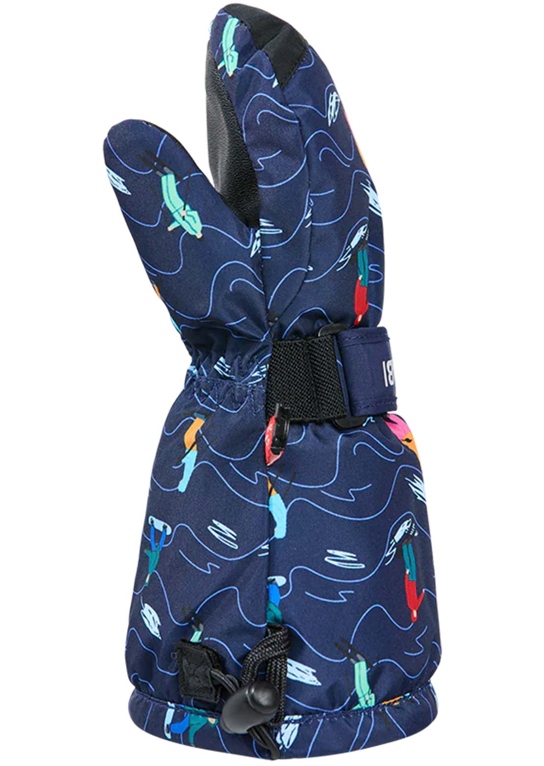 Kombi Toddler Roomy Mitts Blue Free Ski