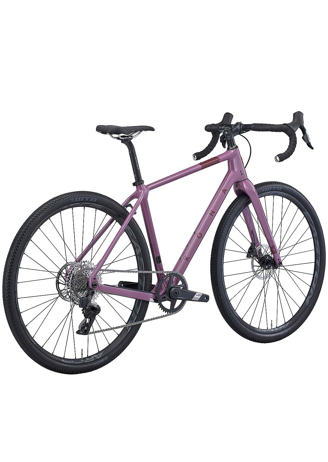 Kona 37e Libre CR Gravel Bike Gloss Mauve /Crimson Decals
