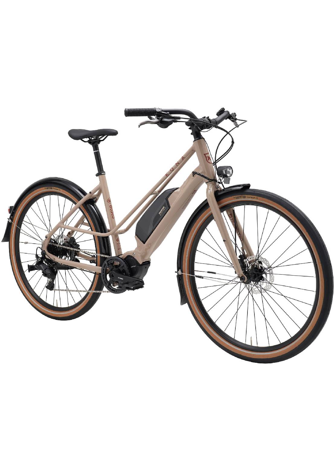 Kona Unisex E-Coco Electric Bike Tan