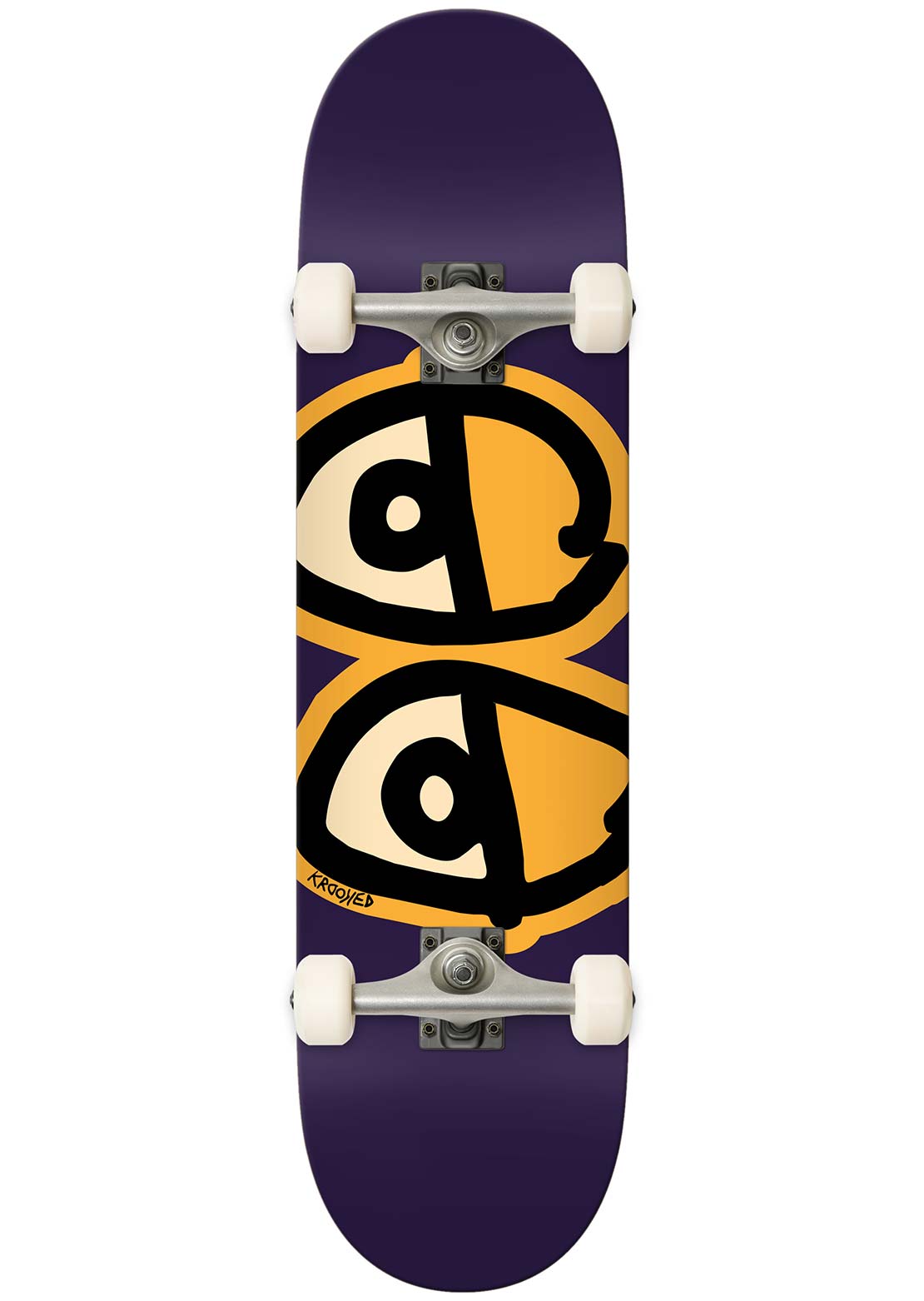 Krooked Unisex Glow Eyes Complete Skateboard