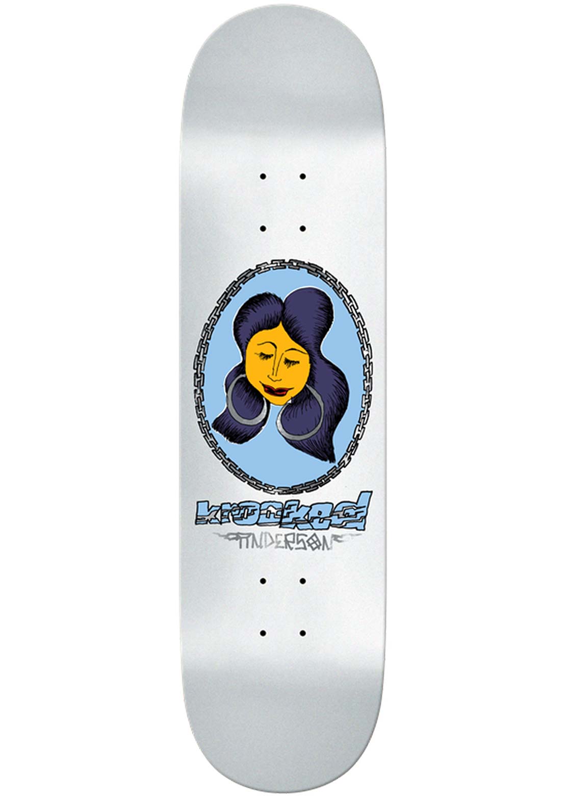 Krooked Unisex Manderson Chain Frame Skateboard Deck
