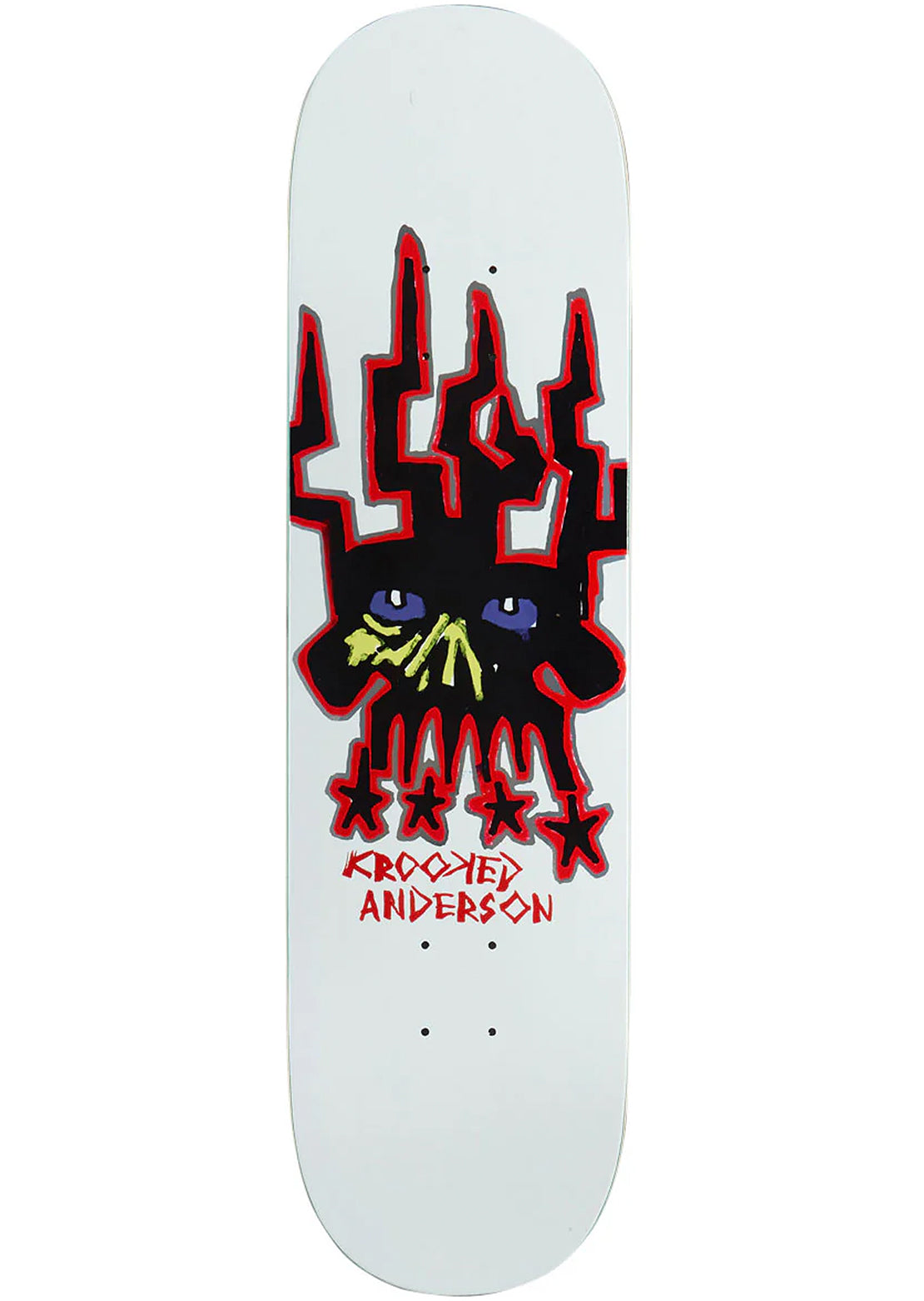 Krooked Unisex Manderson Skull King Skateboard Deck
