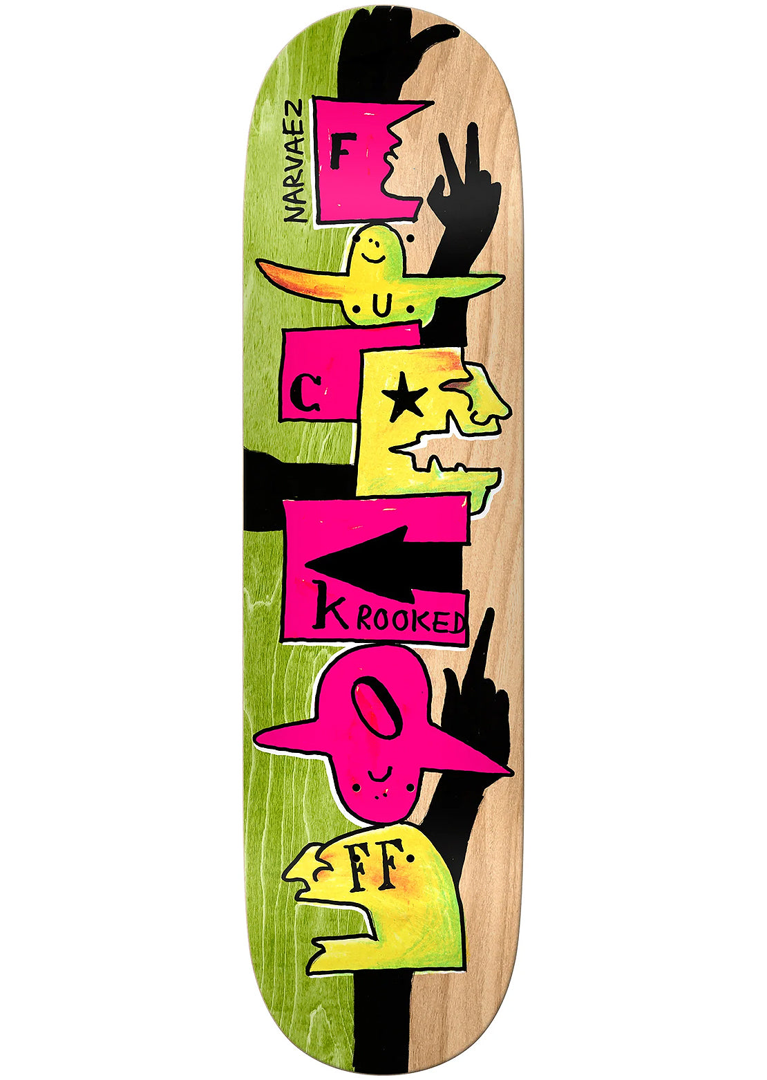 Krooked Unisex Narvaez F Off Skateboard Deck