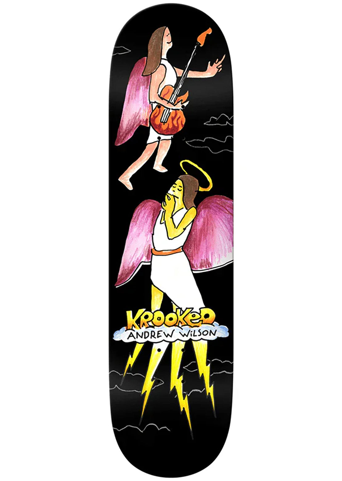 Krooked Unisex Wilson Angel Skateboard Deck