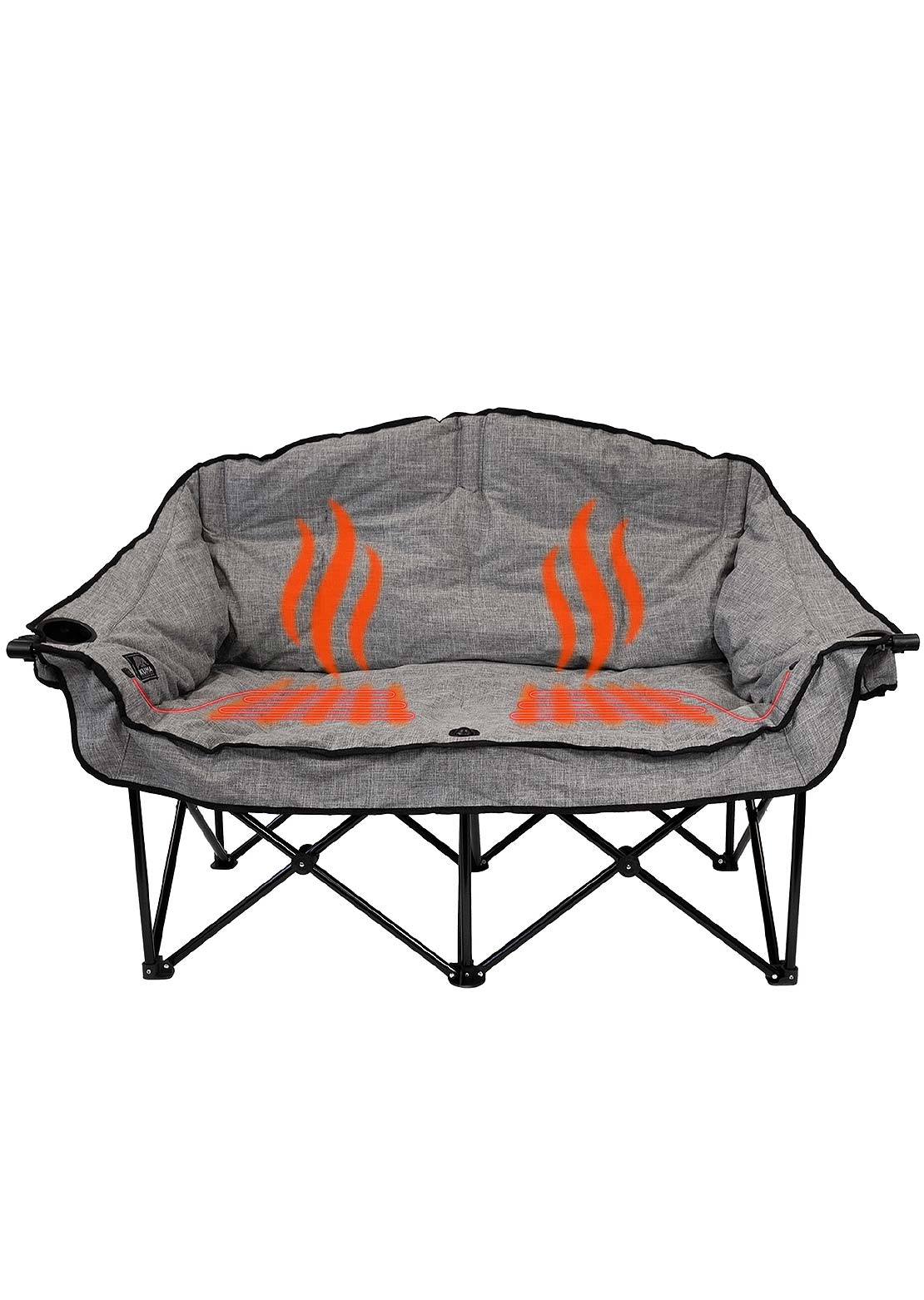 Kuma Outdoor Gear Bear Buddy Heated Chair With Power Bank Heather Grey