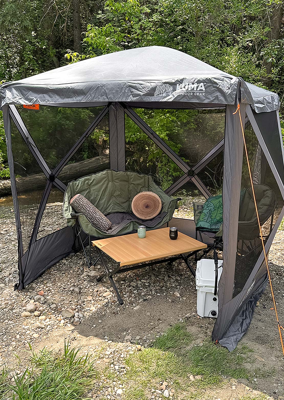 Kuma Outdoor Gear Bear Cub Gazebo 4 Wall Grey