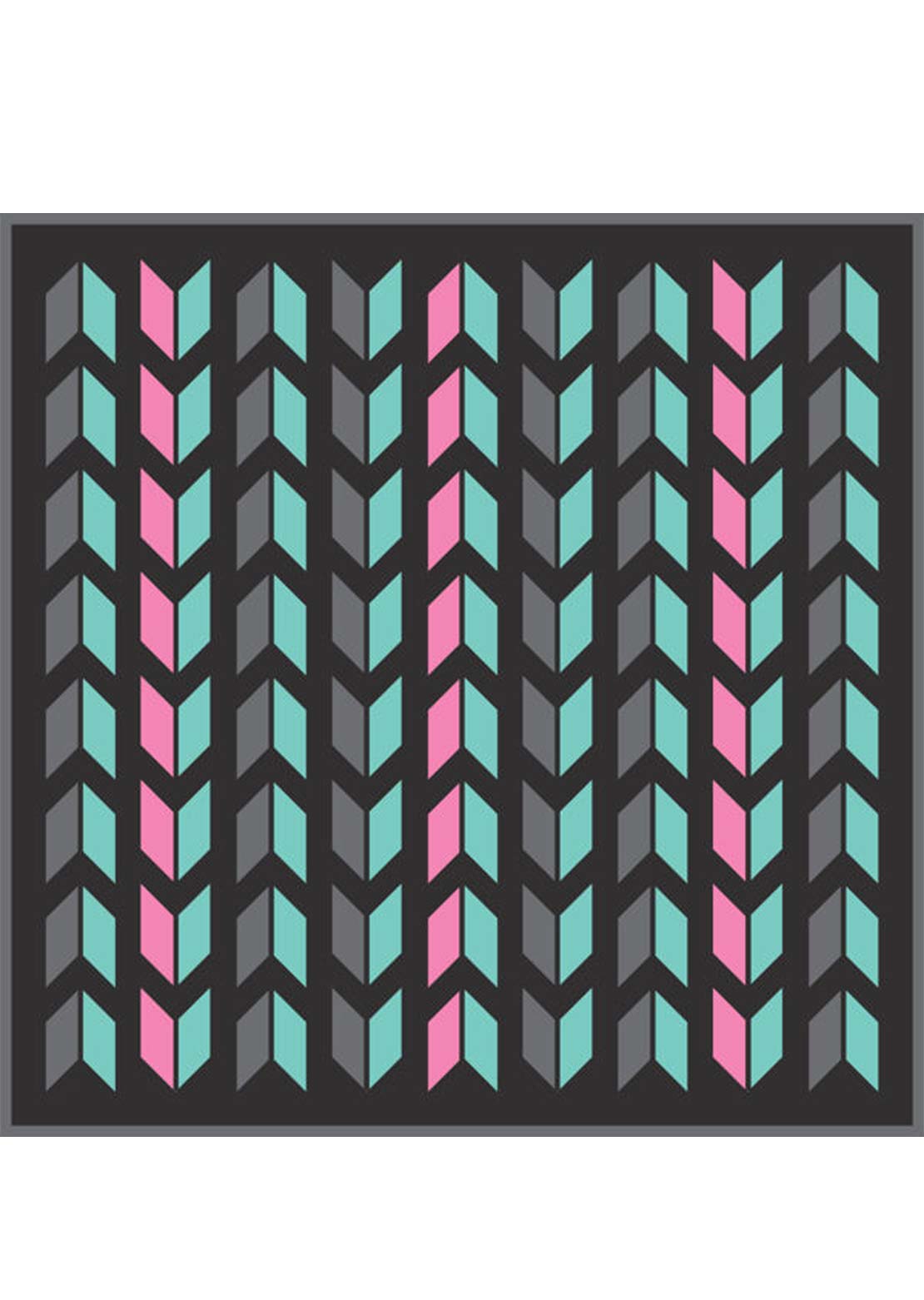 Kuma Outdoor Gear Cheveron Outdoor Mat Bermuda/Pink/Graphite/Black