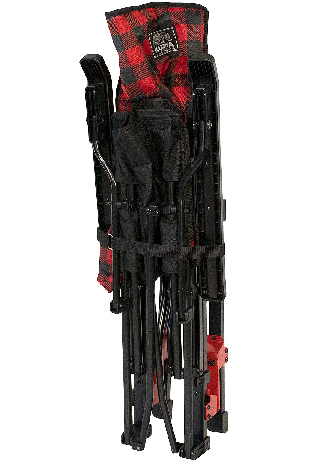 Kuma Outdoor Gear Spring Bear Chair - Quad Fold Red/Black