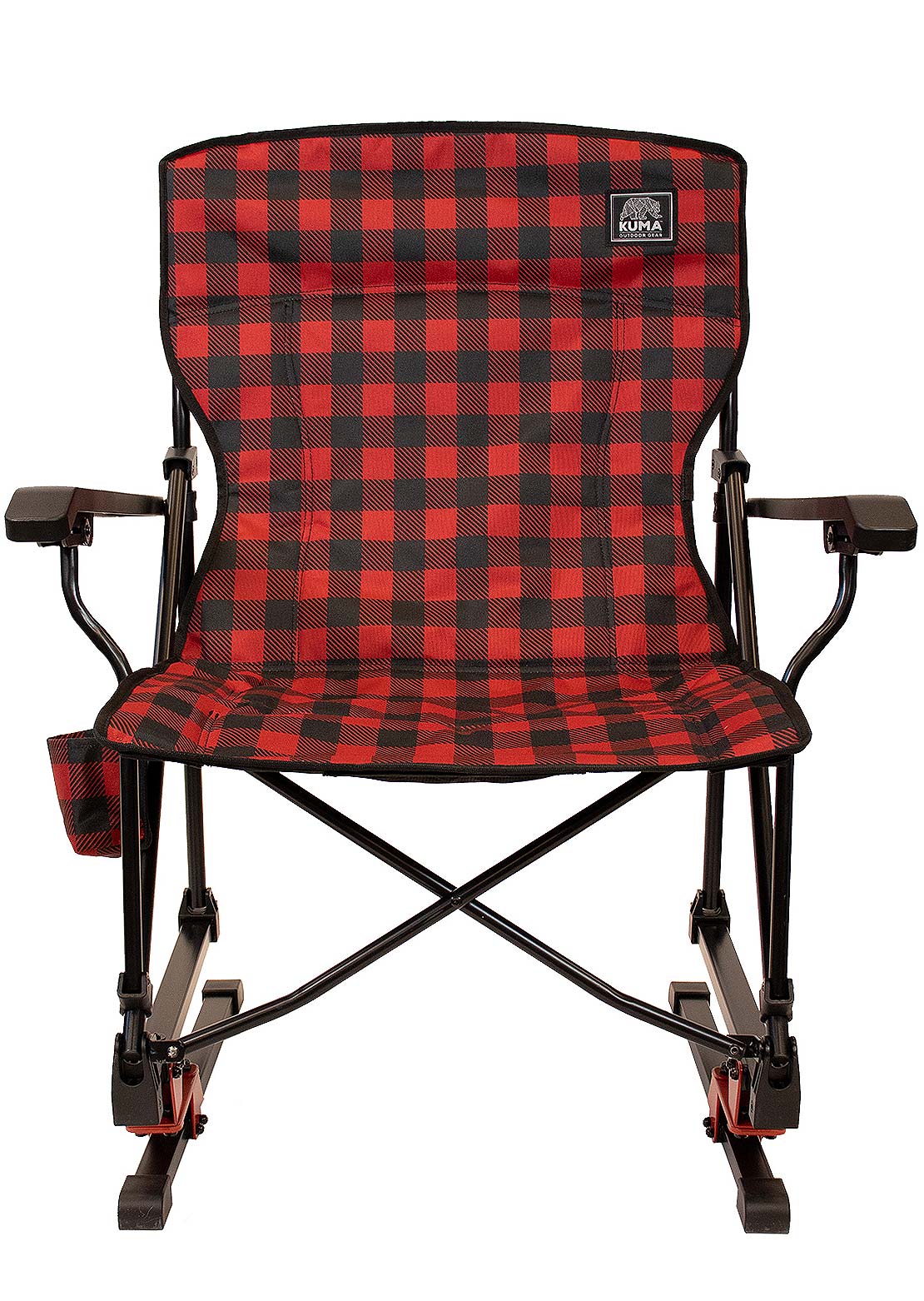 Kuma Outdoor Gear Spring Bear Chair - Quad Fold Red/Black