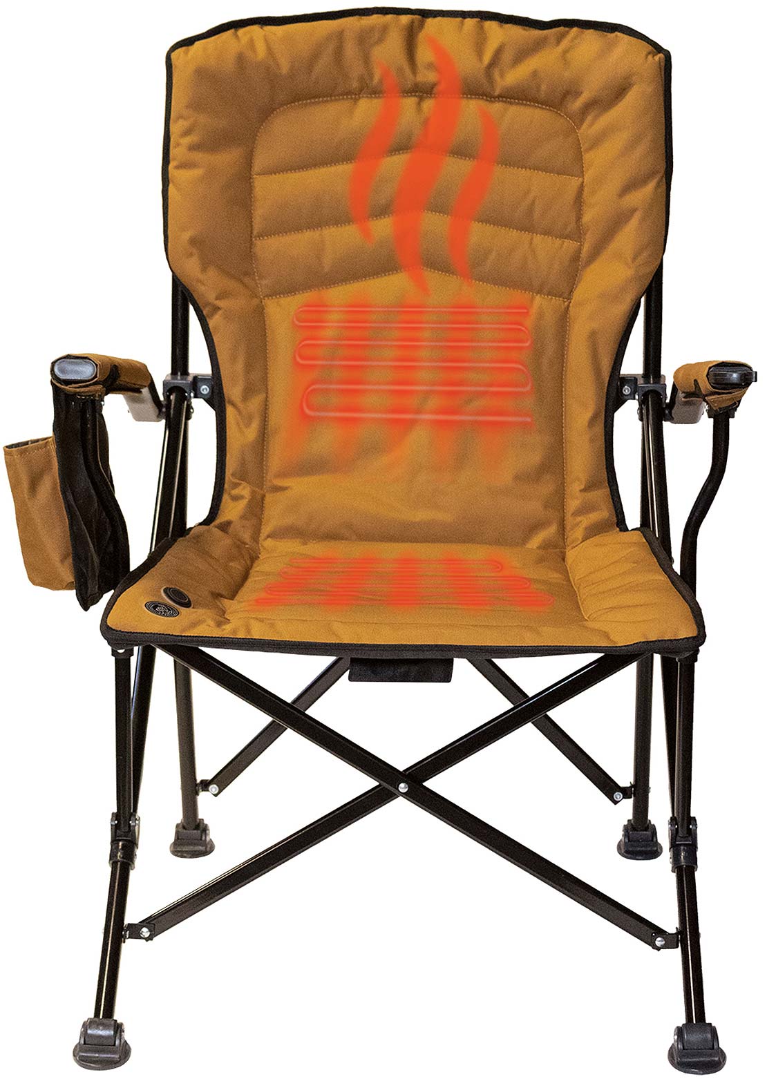 Kuma Outdoor Gear Switchback Heated Chair with Power Bank Sierra/Black
