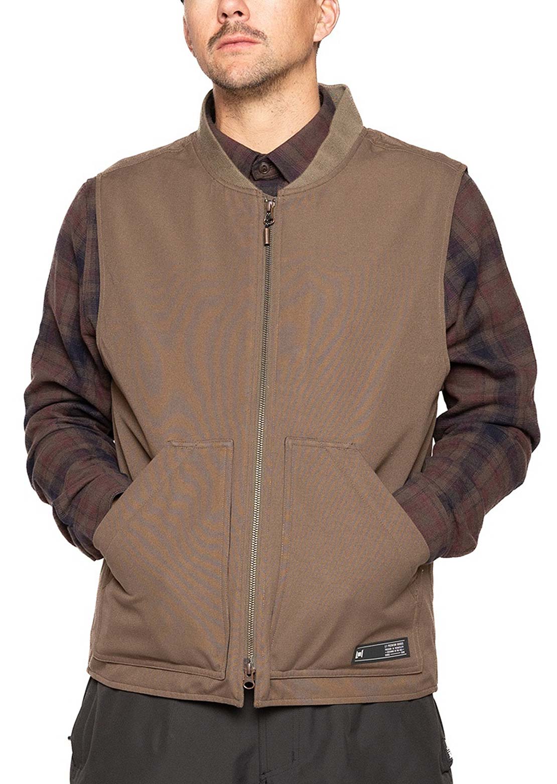L1 Men's Americana Vest Brown Stone