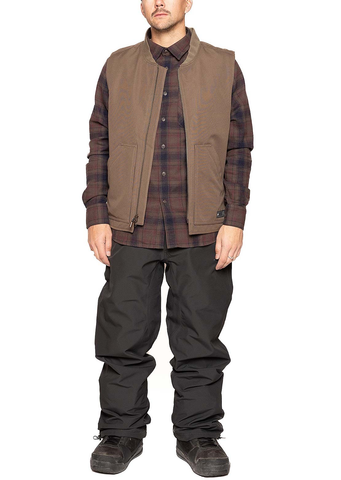 L1 Men's Americana Vest Brown Stone