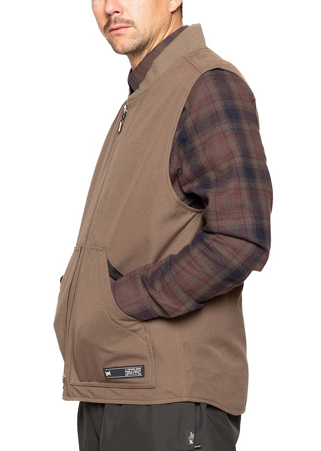 L1 Men's Americana Vest Brown Stone