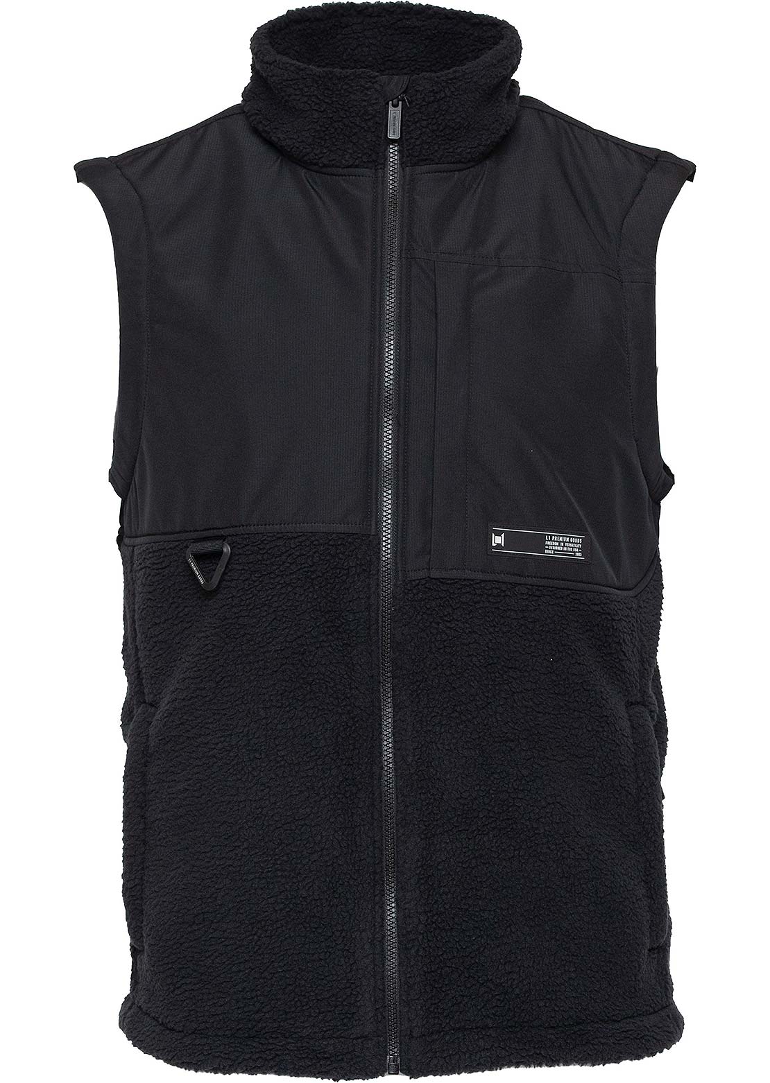 L1 Men&#39;s Onyx Fleece Vest Black