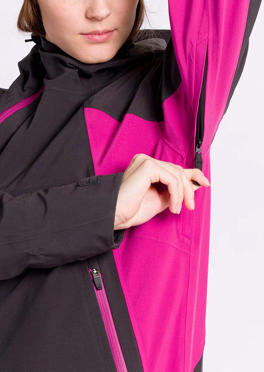L1 Women&#39;s Atlas Jacket Phantom/Fuchsia