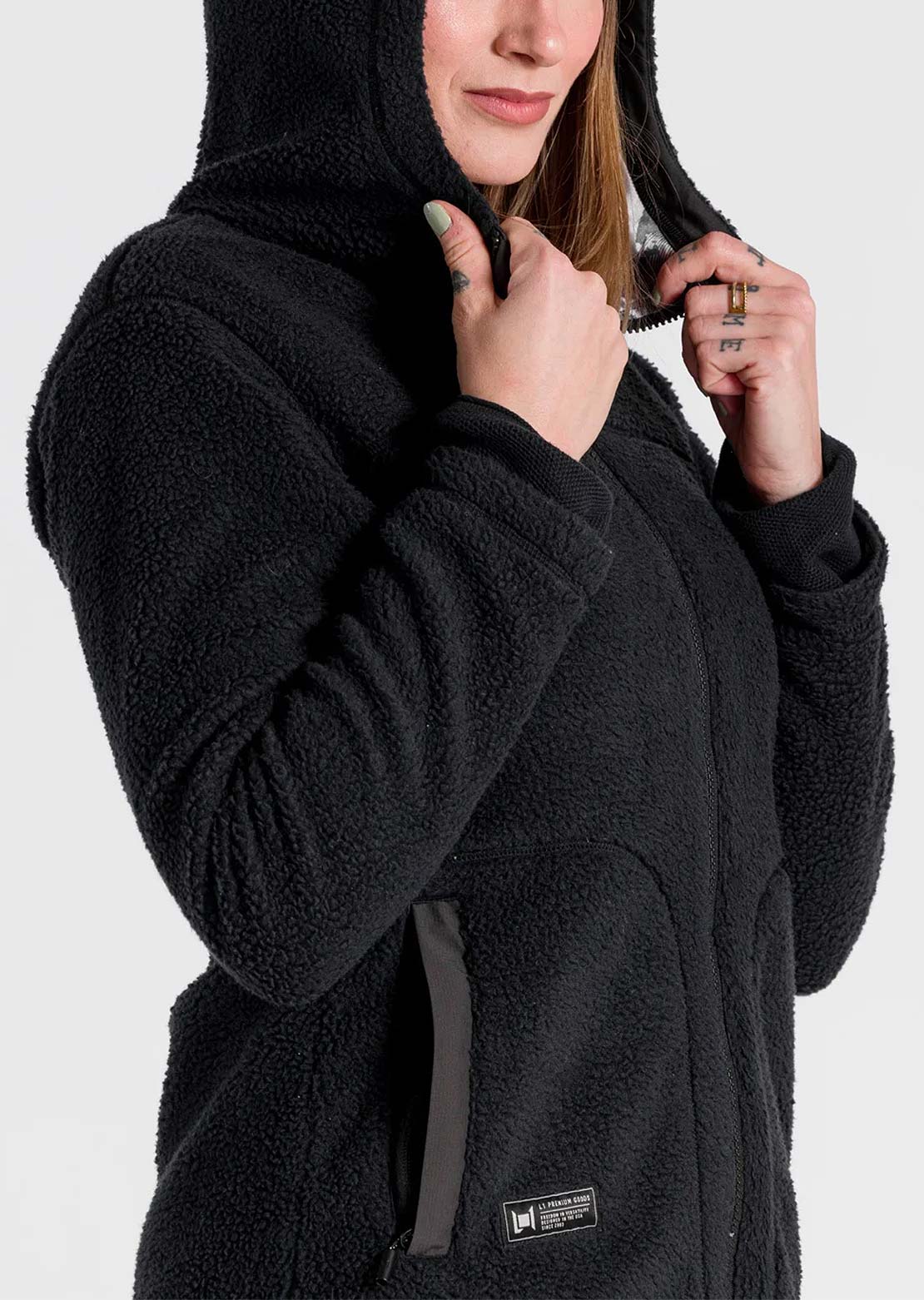 L1 Women&#39;s Genesee Fleece Jacket Black Phantom