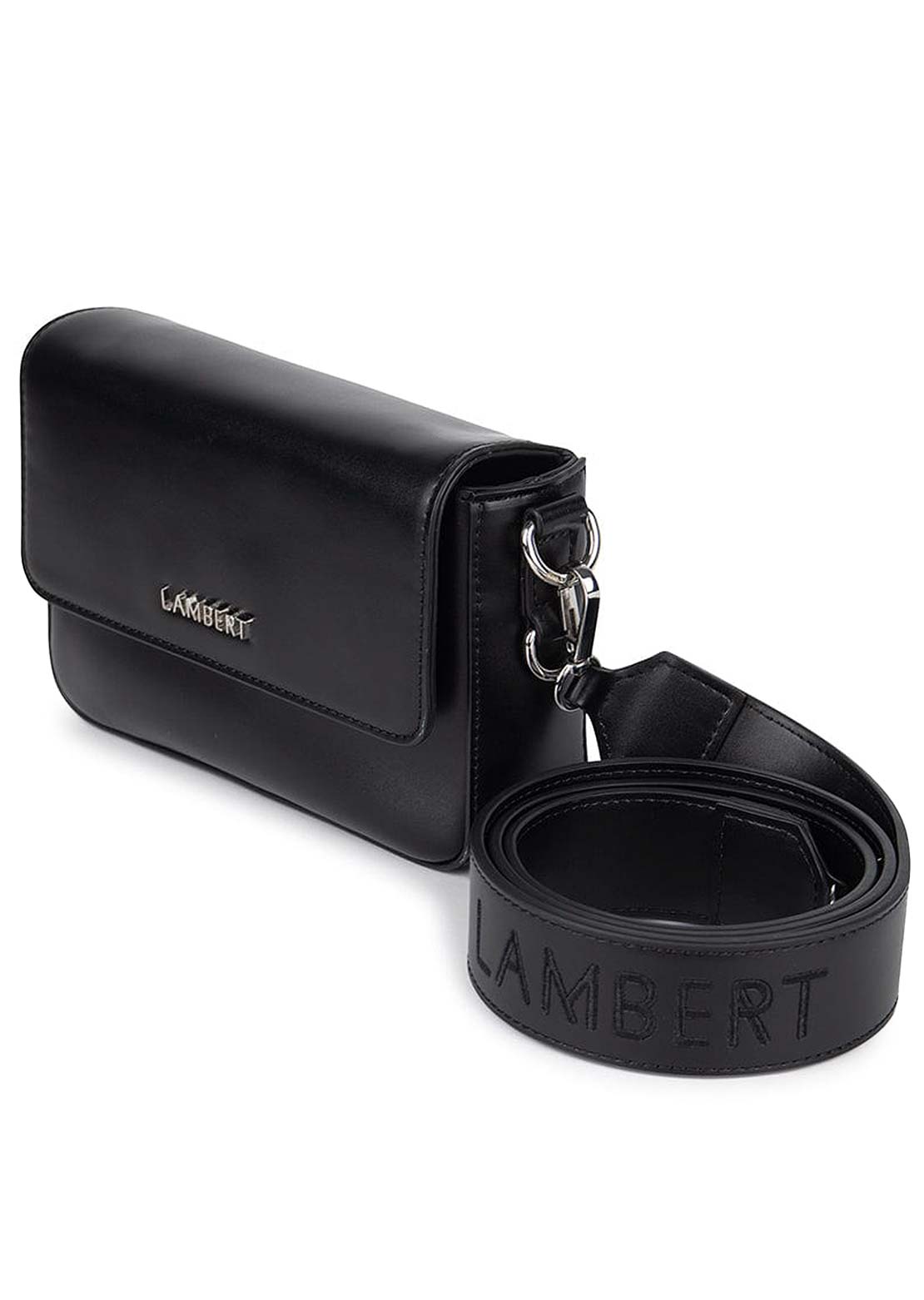 Lambert Women's Amelie 2-in-1 Vegan Leather Handbag Black