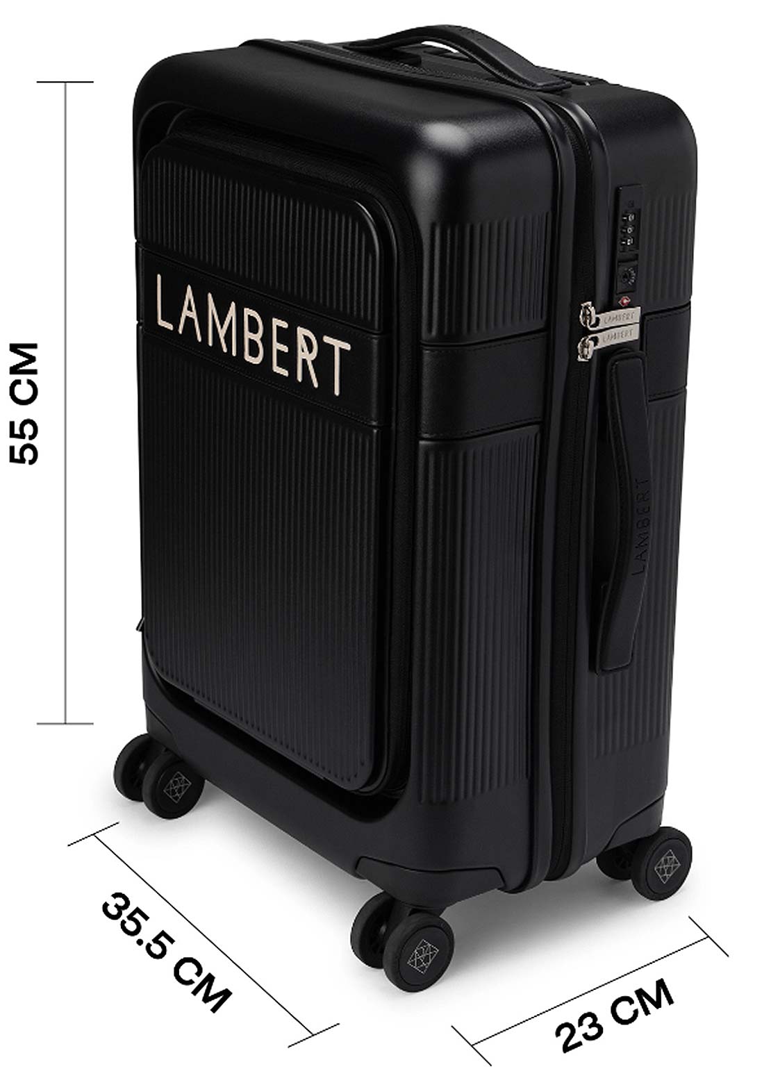 Lambert Women&#39;s Bali Cabin Suitcase Black