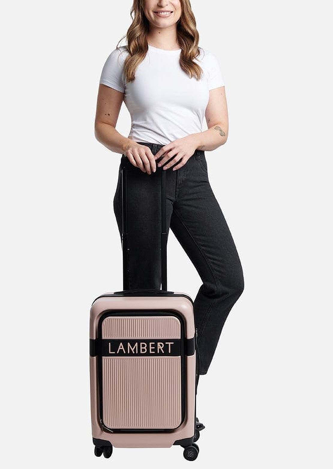 Lambert Women&#39;s Bali Cabin Suitcase Strawberryperfect Polycarbonate