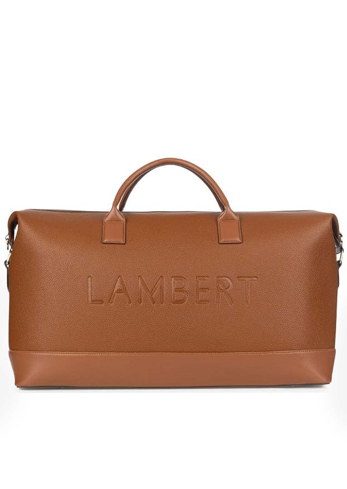 Lambert Women&#39;s June Vegan Leather Travel Tote Bag Affogato Pebble