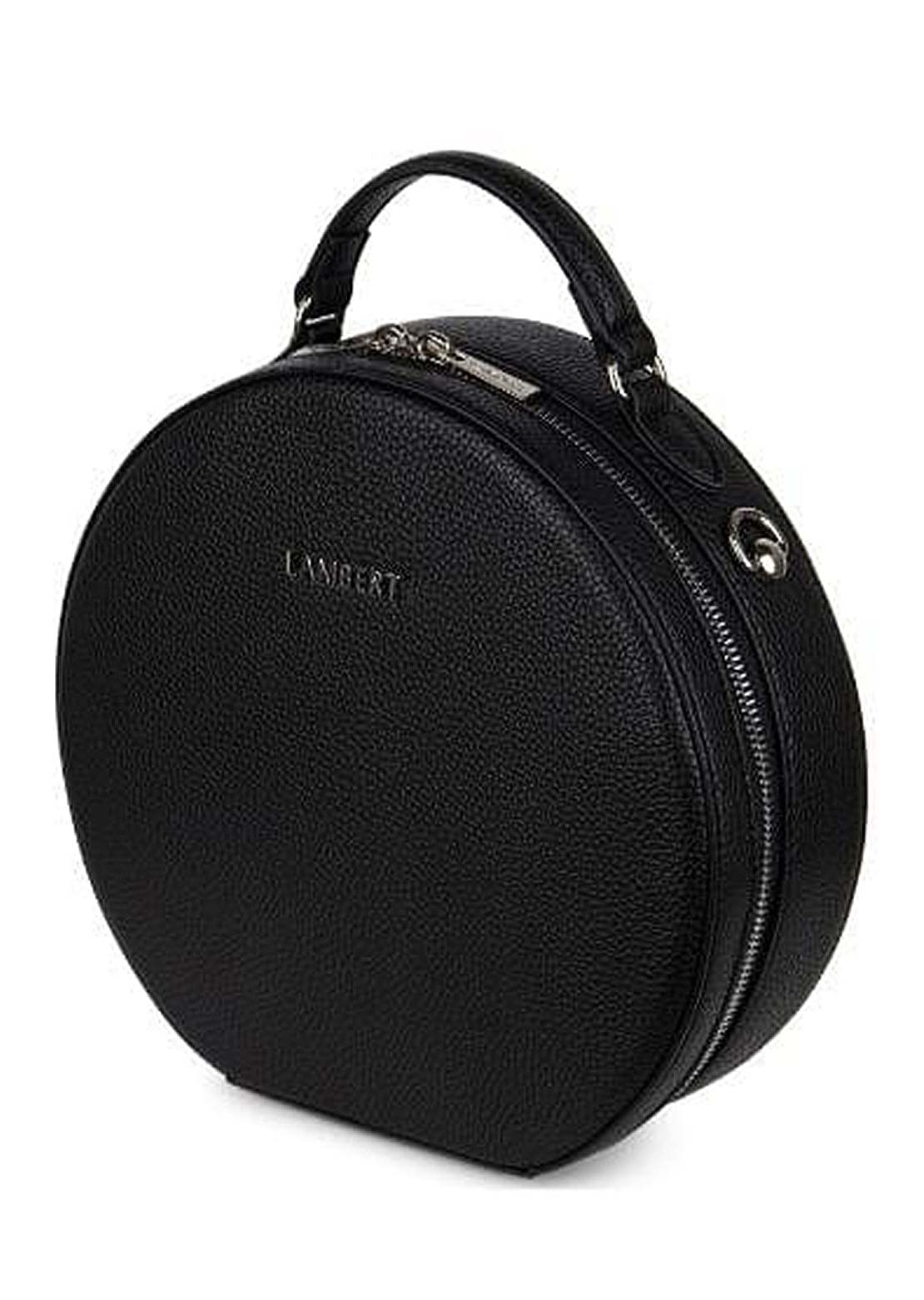 Lambert Women&#39;s Livia 2-in-1 Vegan Leather Handbag Black Pebble