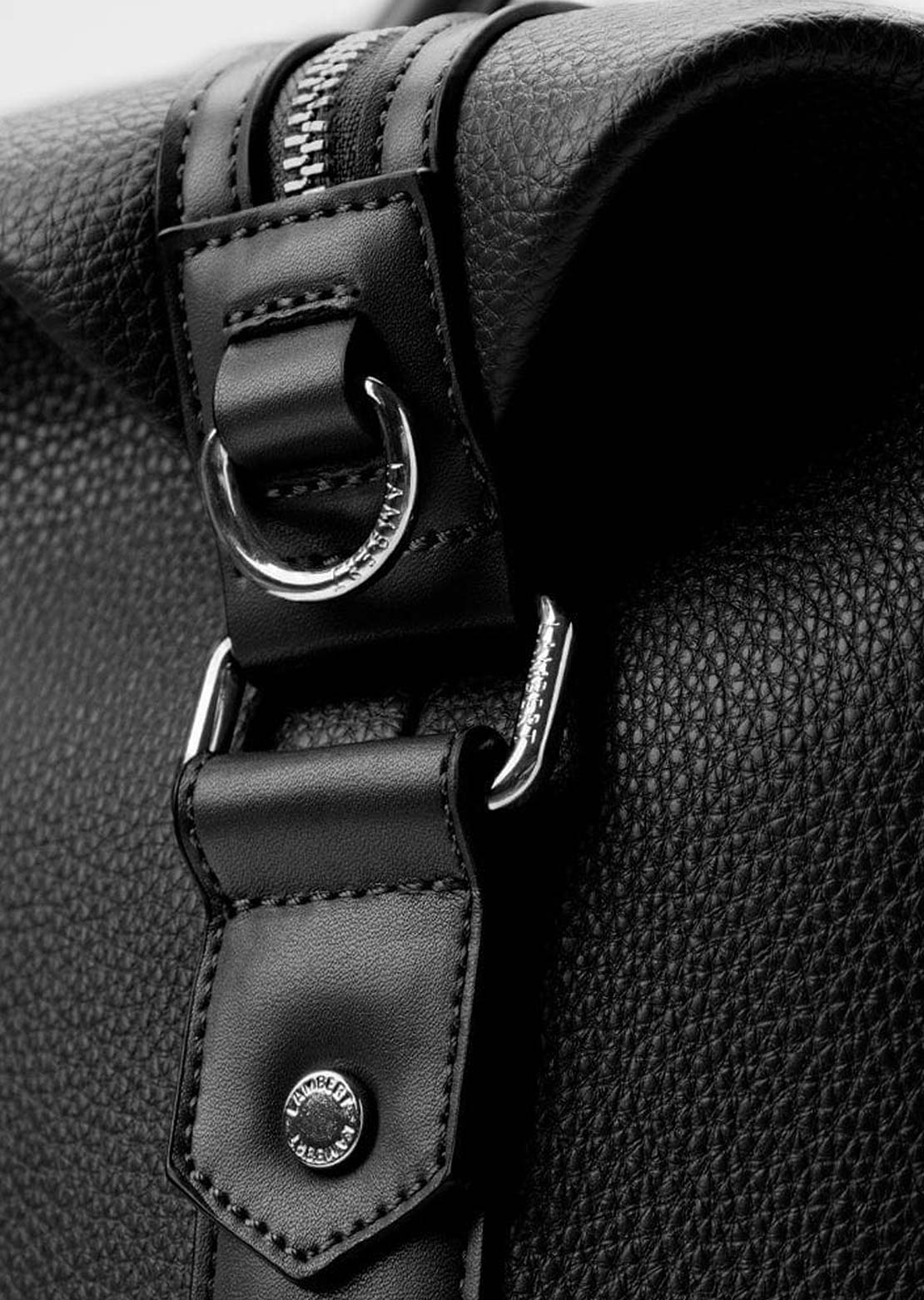 Lambert Women&#39;s Mae Cabin Size Travel Bag Black Pebble